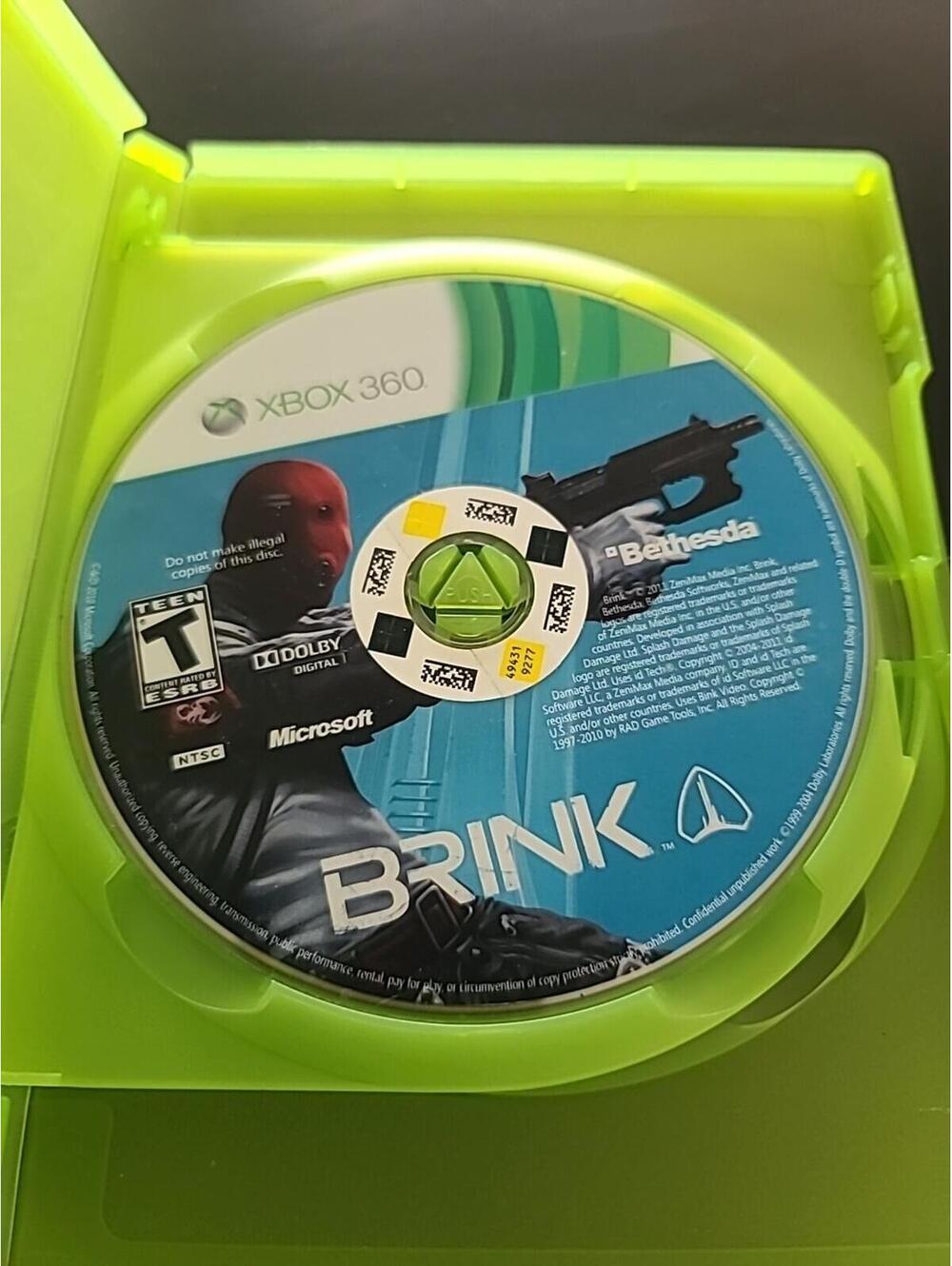 Brink - Microsoft XBOX 360 Not Tested